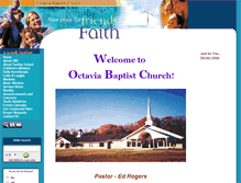 Tablet Screenshot of octaviabaptistchurch.org